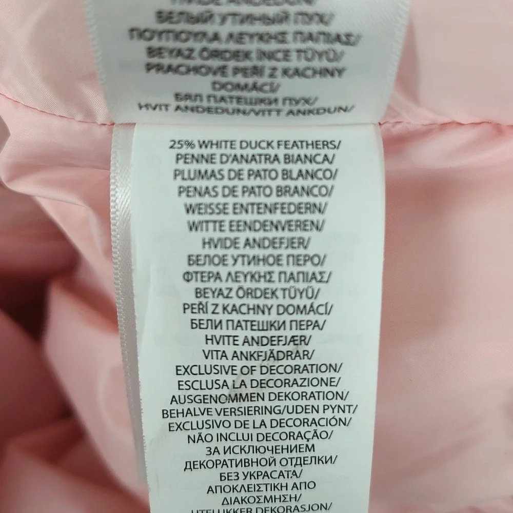 Ralph Lauren Toddler Girls Puffer Jacket Coat 24M Pink Down‎ Filled Hooded Zip